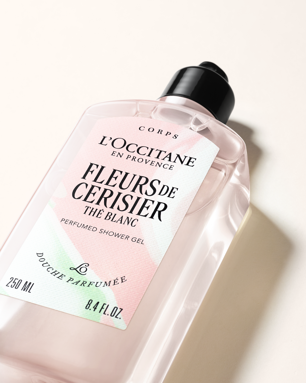 Sabonete L&iacute;quido Corporal Perfumado Fleurs de Cerisier Th&eacute; Blanc (Flor de Cerejeira), , large